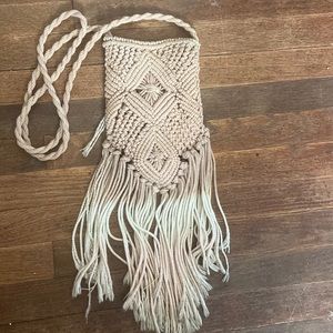Used Fringe Shoulder Purse